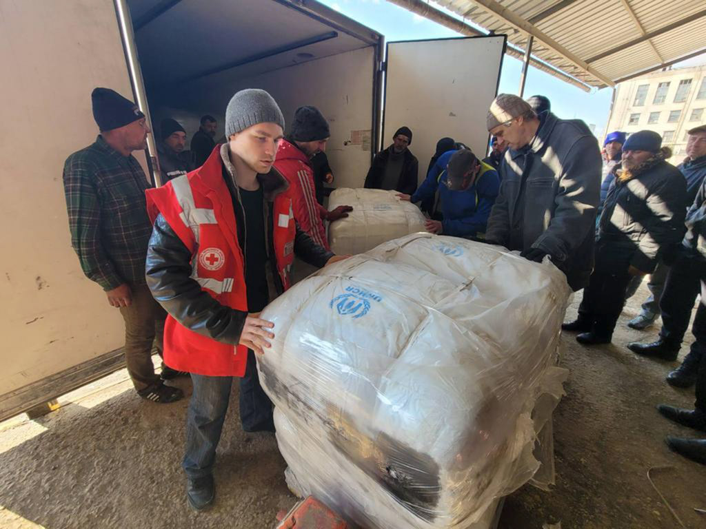 La ONU y los socios humanitarios entregan ayuda a Sievierodonetsk, Ucrania.